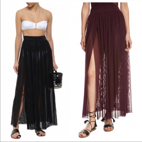 Jets by Jessika Allen Tulle Aspire Layered Mesh Maxi Coverup Skirt - Picture 1 of 7